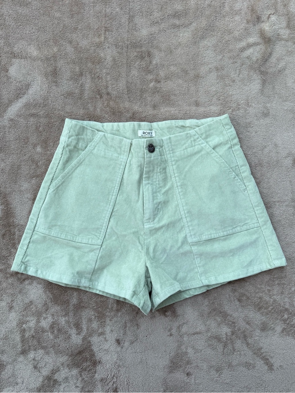 Roxy Mint Green Corduroy Sessions Short 2